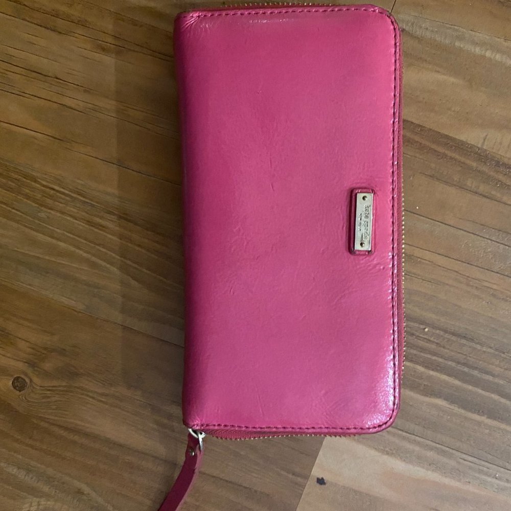 Kate Spade Hot Pink Patent Leather Wallet